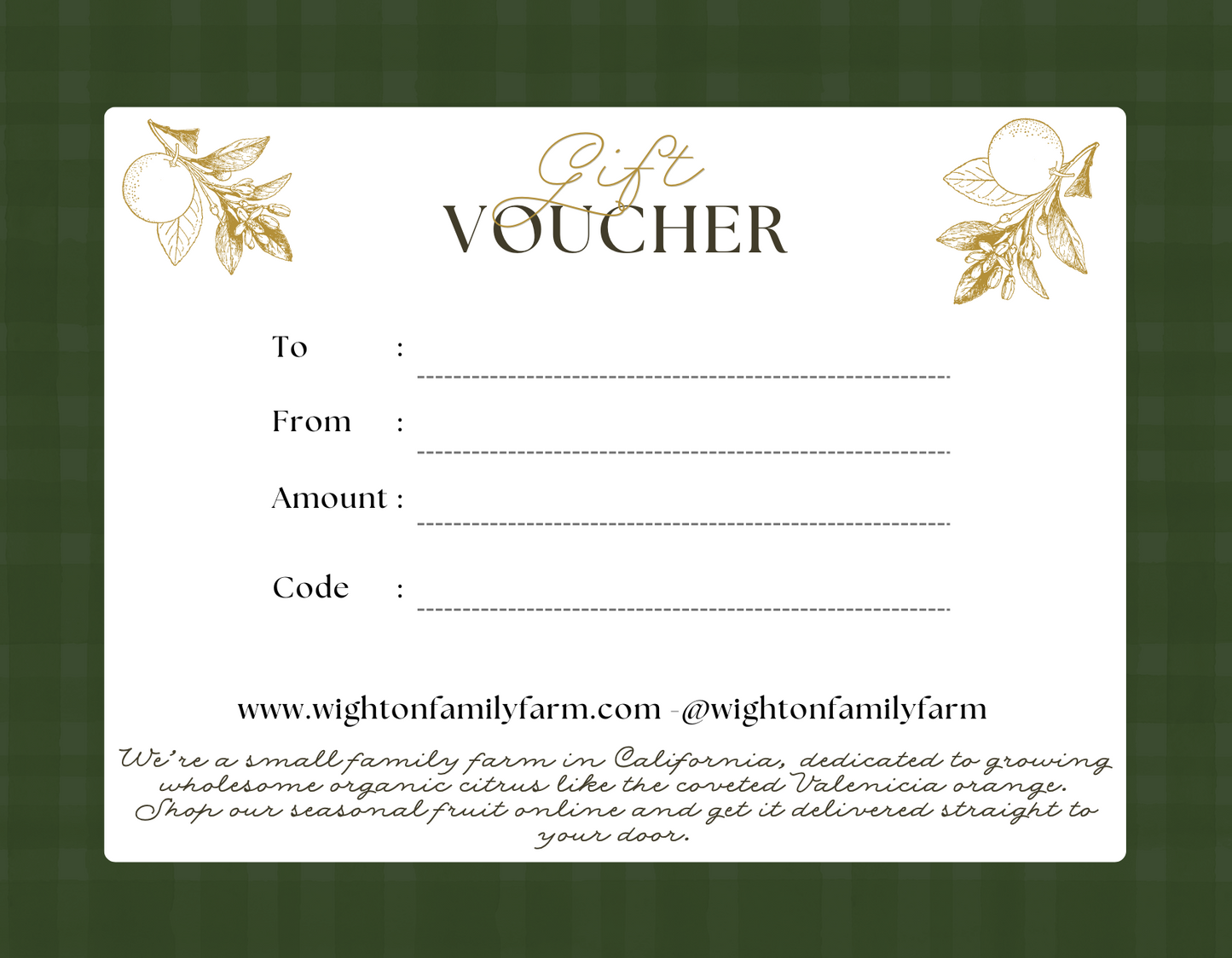 Farm Gift Card